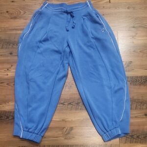 Daily Practice Anthropologie Jogger Barrel Sweatpants Blue XXS Oversized Comfy